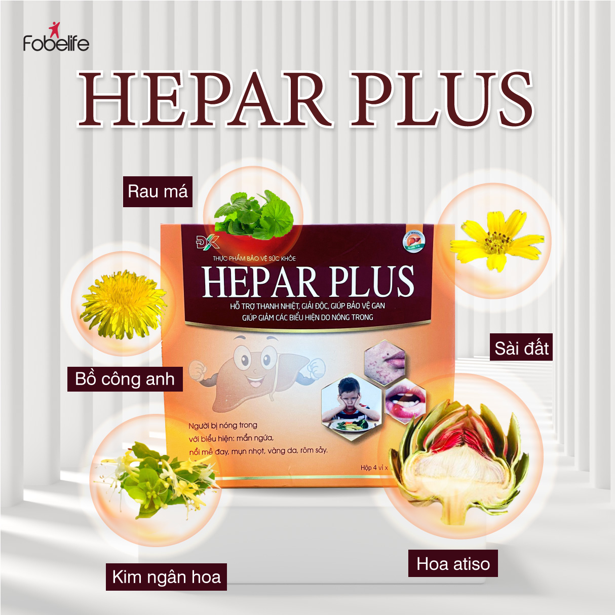 Ống Uống Giải Độc Gan Tăng Cường Chức Năng Gan Hepar Plus