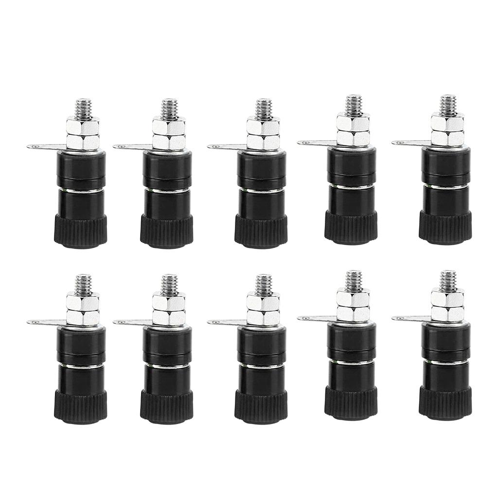 4mm Banana Ổ Cắm Mạ Niken Gắn Kết Nut Nut Jack Kết Nối