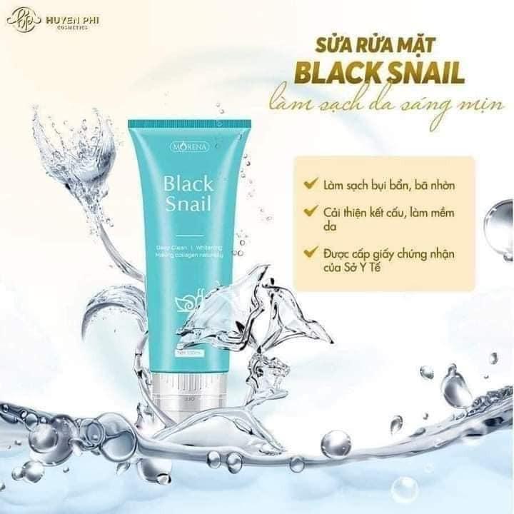 - Sữa rửa mặt Tinh Chất Ốc Sên Đen Hàn Quốc Black-Snail