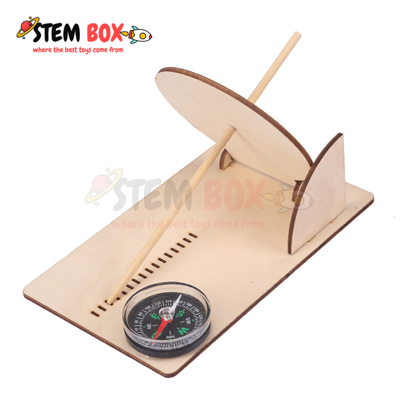 Đồ chơi khoa học tự lắp ghép mô hình đồng hồ mặt trời - Trò chơi DIY STEM BOX