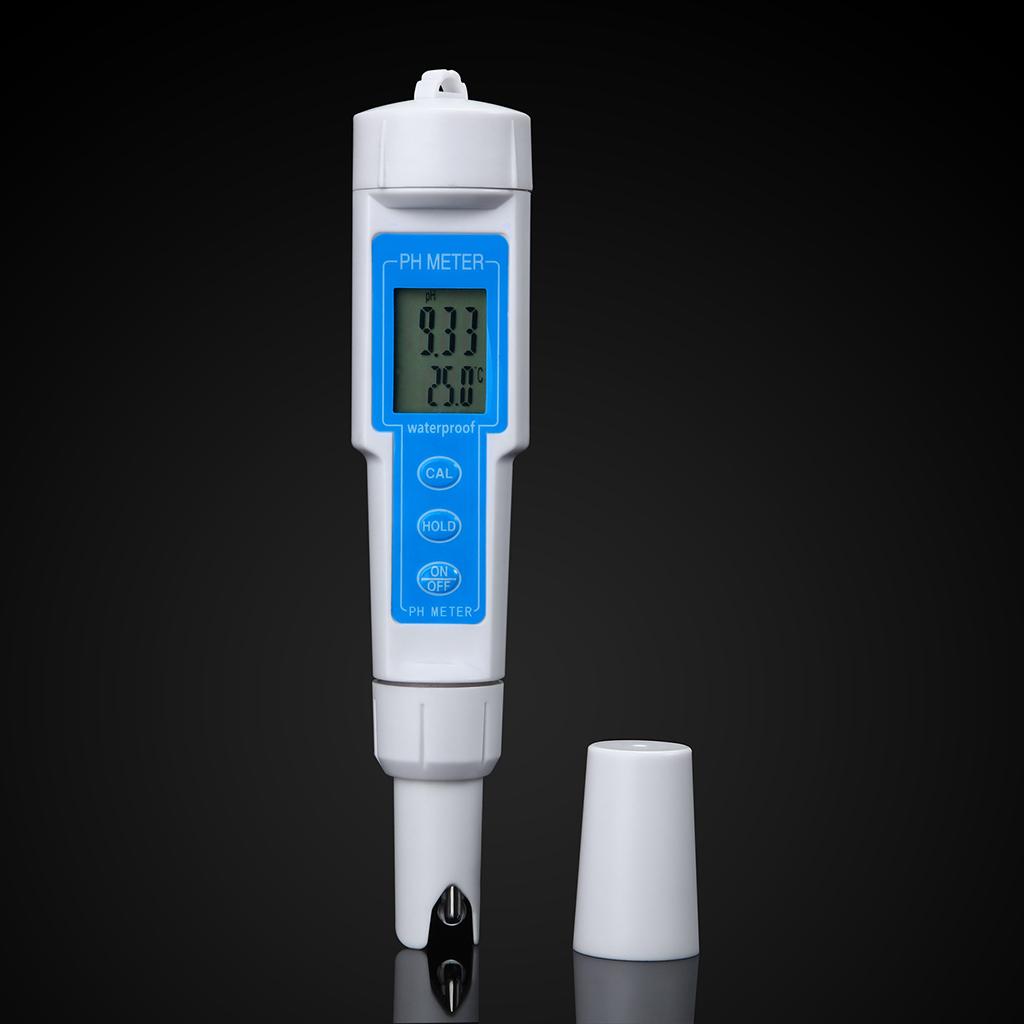 PH Level Test Pen Electrode Sensor Reader pH Meter Pond Life Water Lab Use