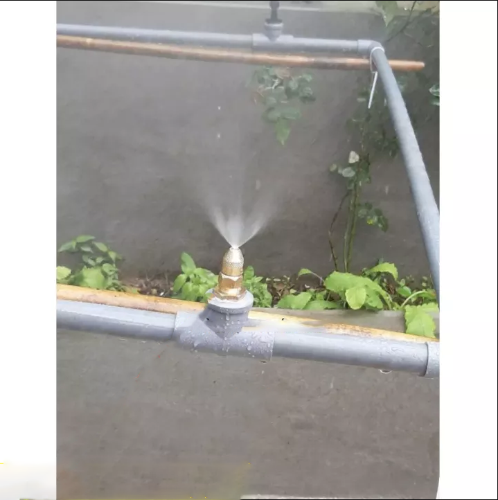 Béc Phun Sương Bằng Đồng Chân ren 21mm Có Chỉnh Tia Nước , Béc Phun Sương Tưới Lan