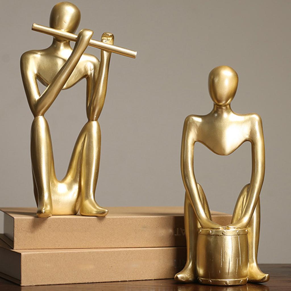 Abstract Thinker Sculpture Statue Photo Props Office Decor