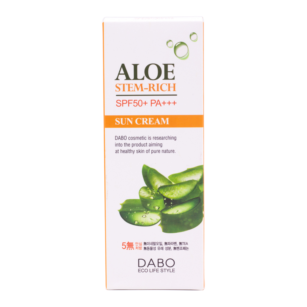 Kem chống nắng dành cho da dầu tinh chất Lô Hội DABO Aloe Stem Rich SPF50 PA+++ (70ml) – Hàng Chính Hãng