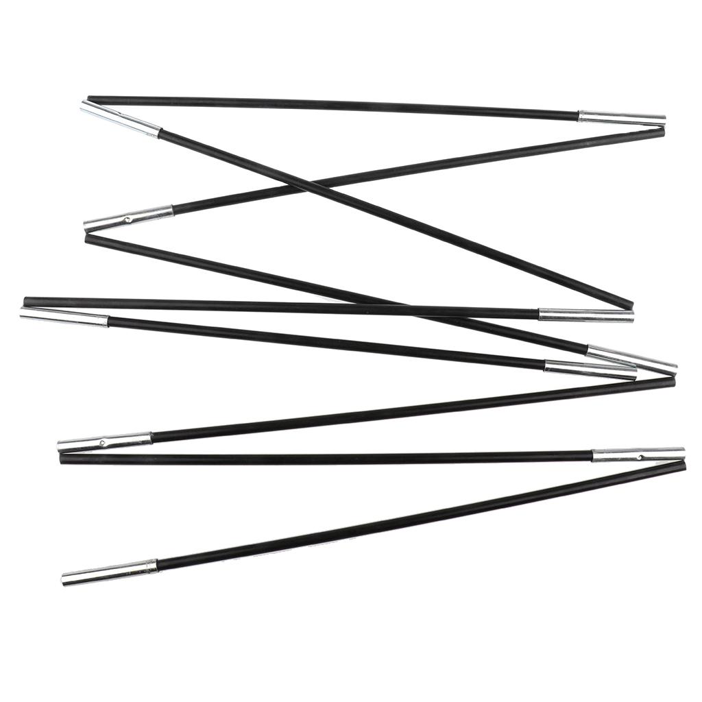 2 Pieces Fiberglass Camping Tent Poles Replacement Kit Accessories