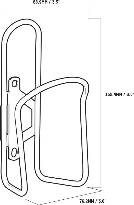 Gọng giá đỡ bình nước xe đạp thể thao HILI- Nhôm