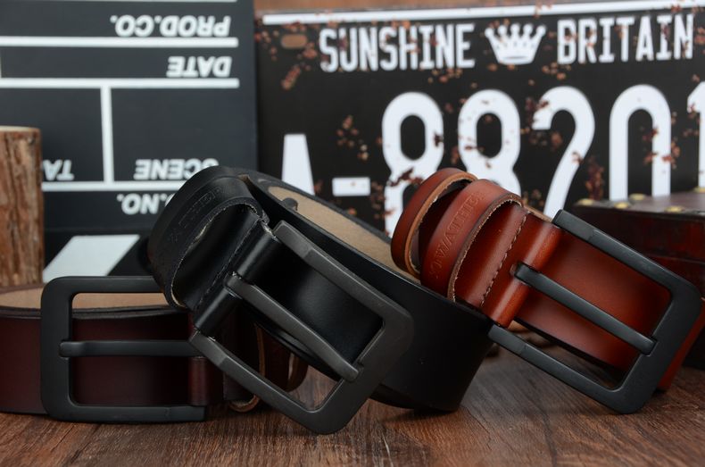 Thắt Lưng Da Bò Chính hãng COWATHER XF010 Đen
