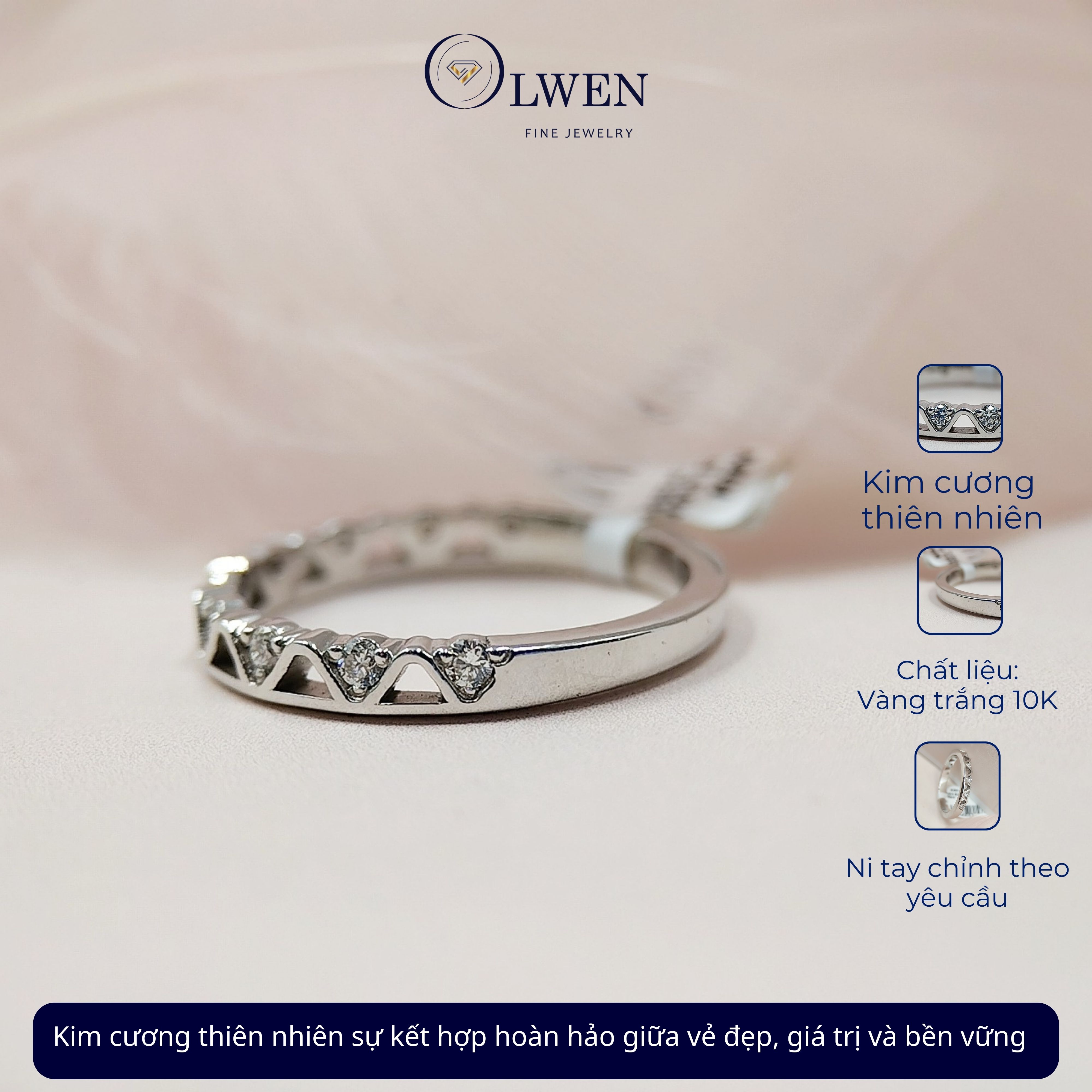 Nhẫn kim cương OW18