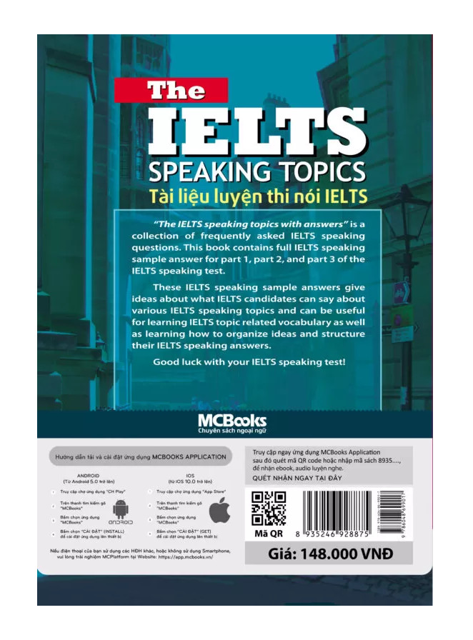 Sách - The Ielts Speaking Topics - Tài Liệu Luyện Thi Nói Ielts  (Tái Bản Mới Nhất 2020 ) PB