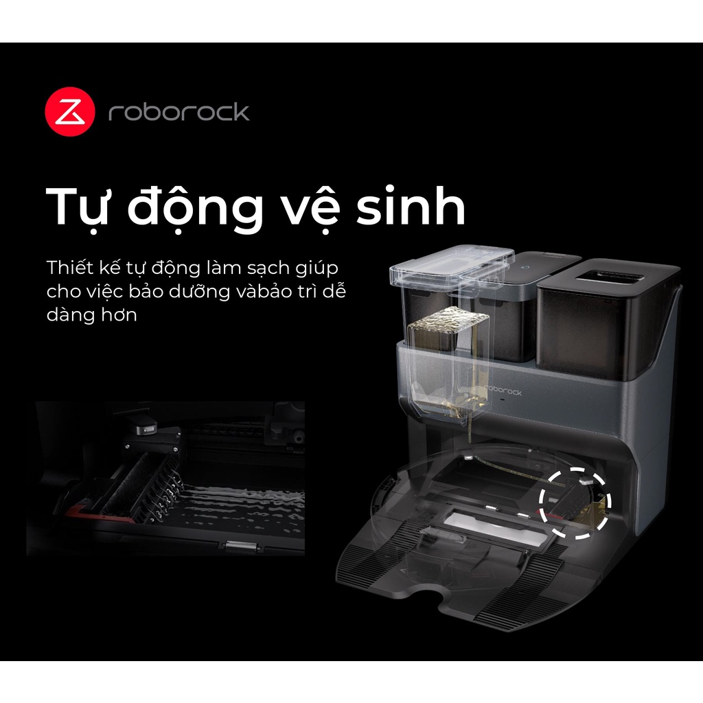 Robot Hút Bụi Lau Nhà Thông Minh Roborock S7 MaxV Ultra Bản Quốc Tế - Hàng Chính Hãng