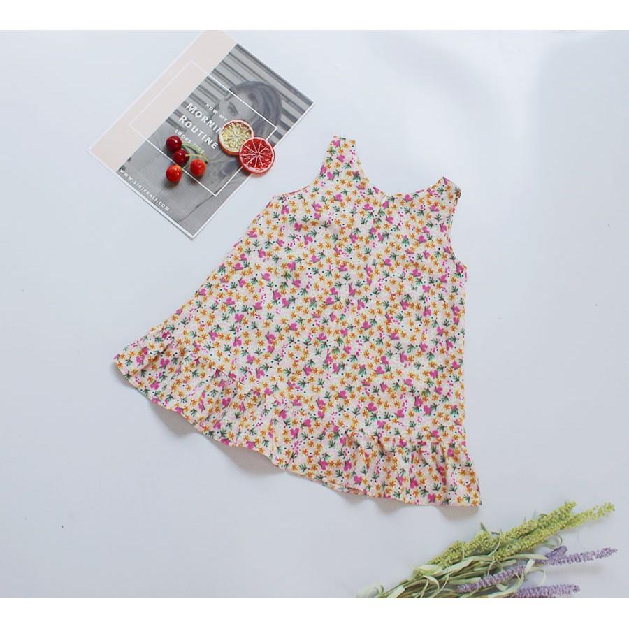 Đầm bé gái dáng A xinh -chất vải cotton lạnh mặc thoáng mát