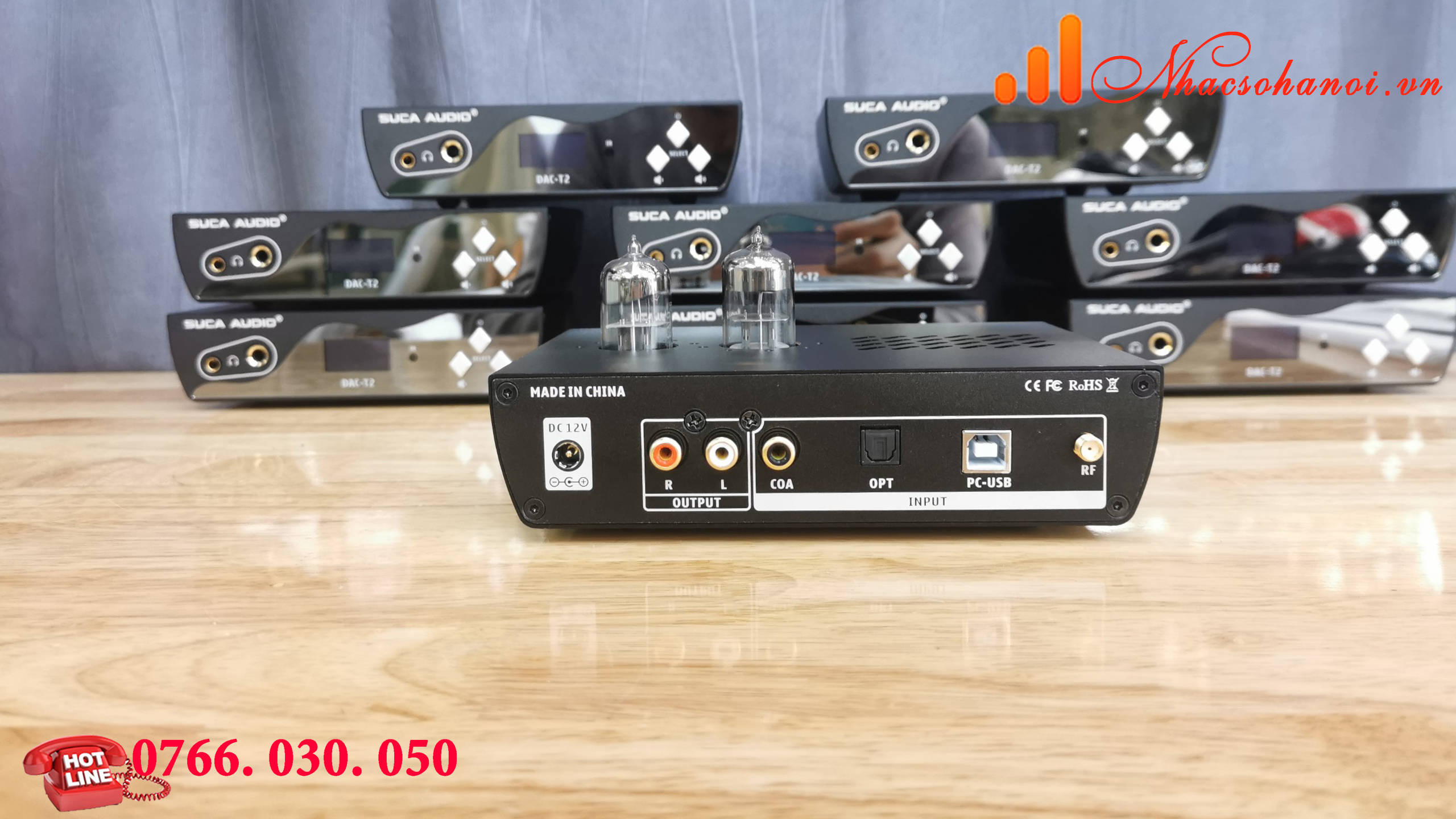 GIẢI MÃ TÍCH HỢP PRE ĐÈN SUCA -AUDIO DAC T2 NHẠC DSD512 - Hàng Chính Hãng