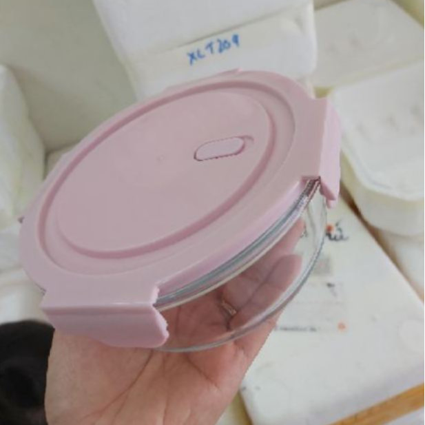 Hộp thủy tinh tròn 660ml cao cấp đựng cơm, thực phẩm