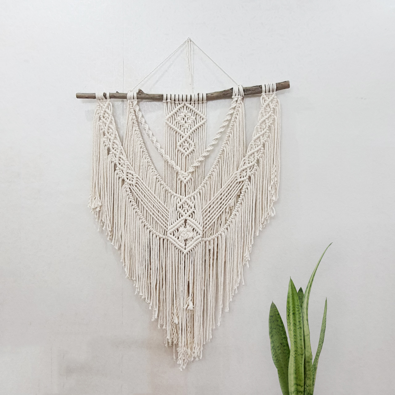 Macrame Trang Trí Tường Kích Thớc 70x100cm