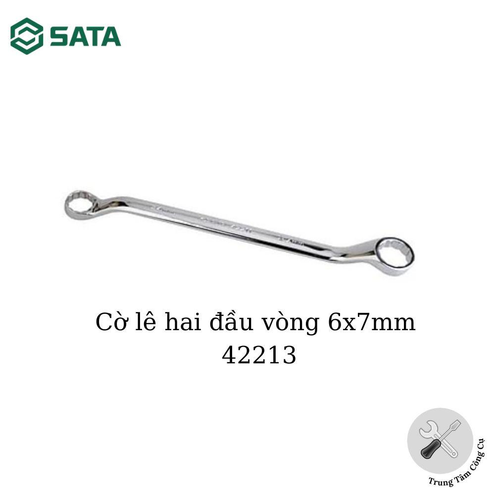 Cờ lê hai đầu vòng 6*7mm - 42213 SATA