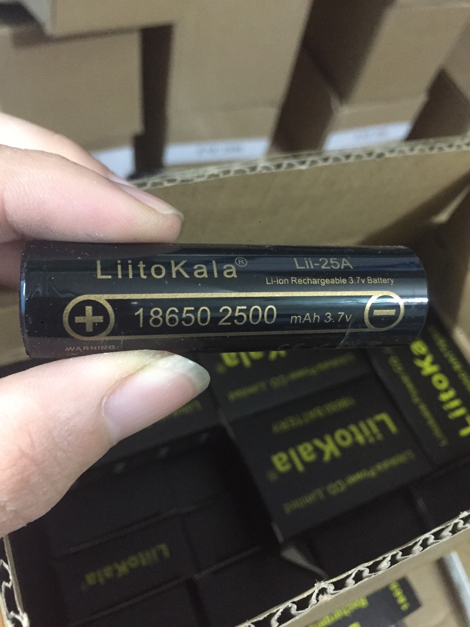 Pin sạc 18650 LiitoKala lii-25A 2500mAh Hàng Chính Hãng