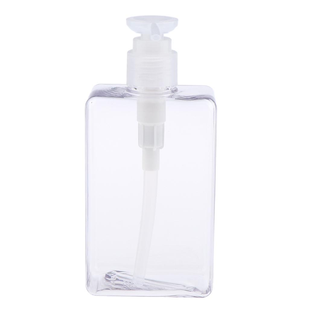 4pcs 280ml PETG Empty Pump Bottle Container for Shampoo Body Wash Lotion