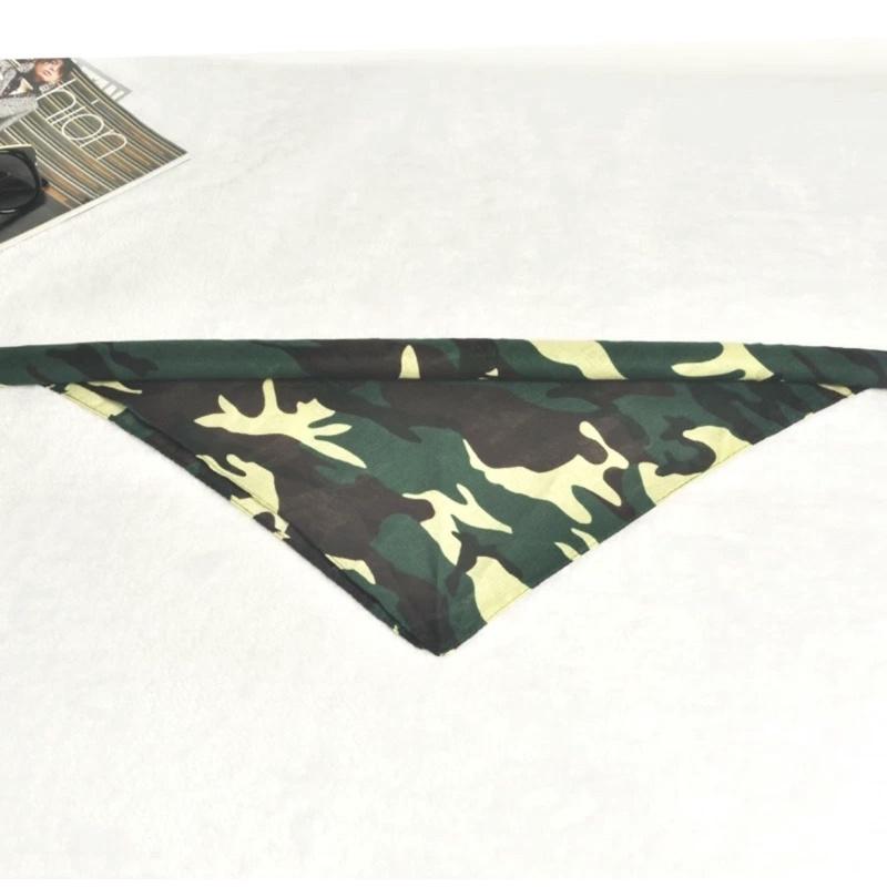 Khăn bandana hoạ tiết camo xanh lá cotton size 55x55cm - Maben