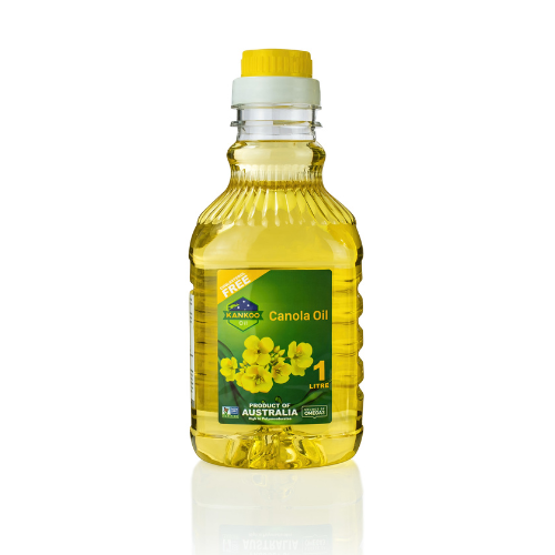 Dầu ăn hạt cải nguyên chất Kankoo Canola 1L nhập khẩu nguyên chai chính hãng chuẩn Úc