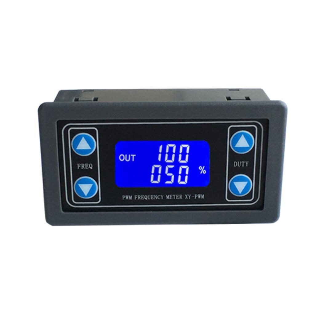 Signal Generator, DC 3.3-30V Function Generator 5-30mA LCD Display Adjustable PWM Pulse Frequency Duty Cycle Square Wave