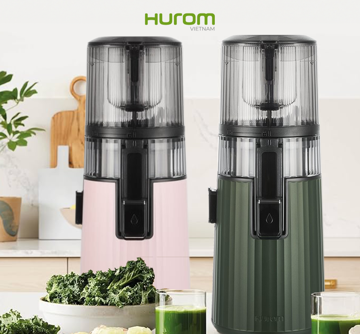 Máy Ép Chậm Hurom H420 Màu Hồng  - Hàng Chính Hãng - Bảo Hành 10 Năm