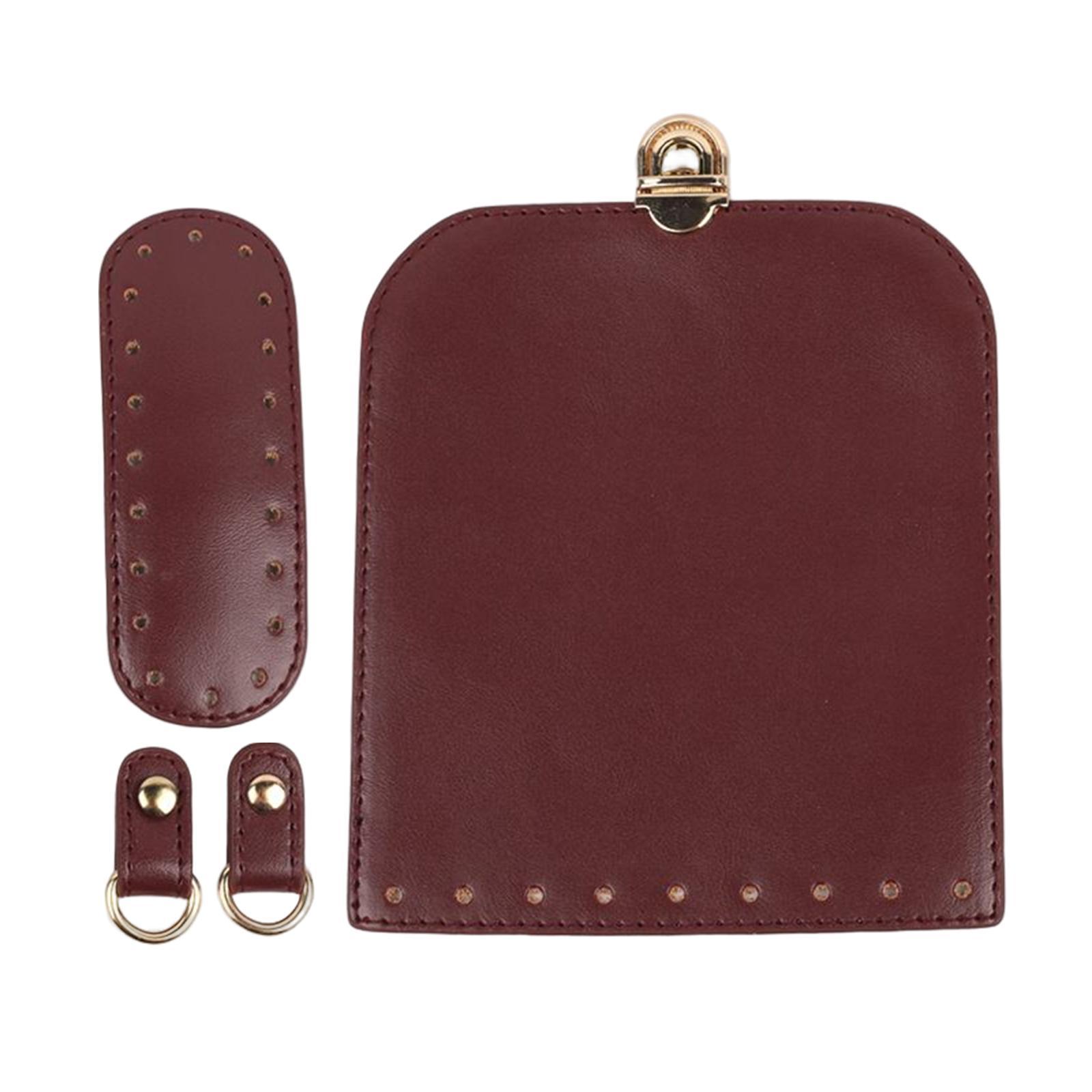 Handmade Bag Making Accessories Bottom Holes for Backpack Shoulder Bag red