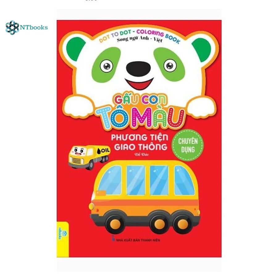 Combo 8 cuốn Gấu con Tô màu - Phương tiện giao thông
