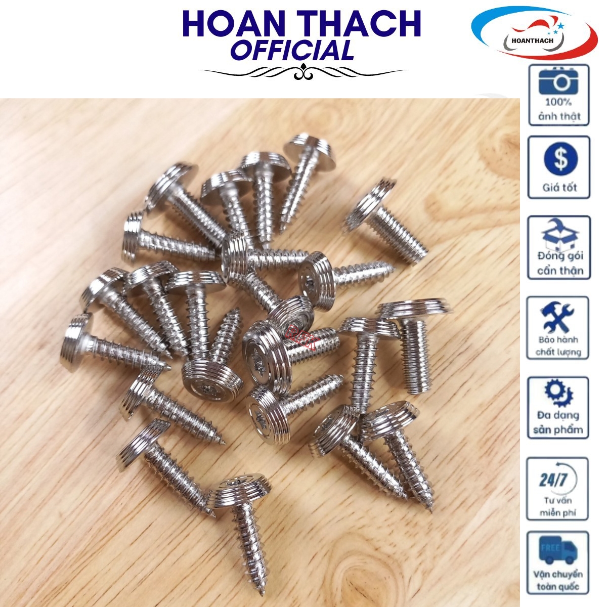 Bộ Ốc Áo Mẫu Thái Inox 304 cho xe máy Sirius FI ( 23 con ), HOANTHACH SP017381