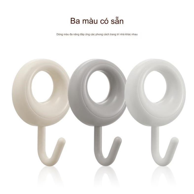 Combo 4 Móc Treo Đồ Dán Tường GQ220801- Móc Đa Năng Với Chất Liệu ABS Cứng Cáp Chịu Lực Tốt