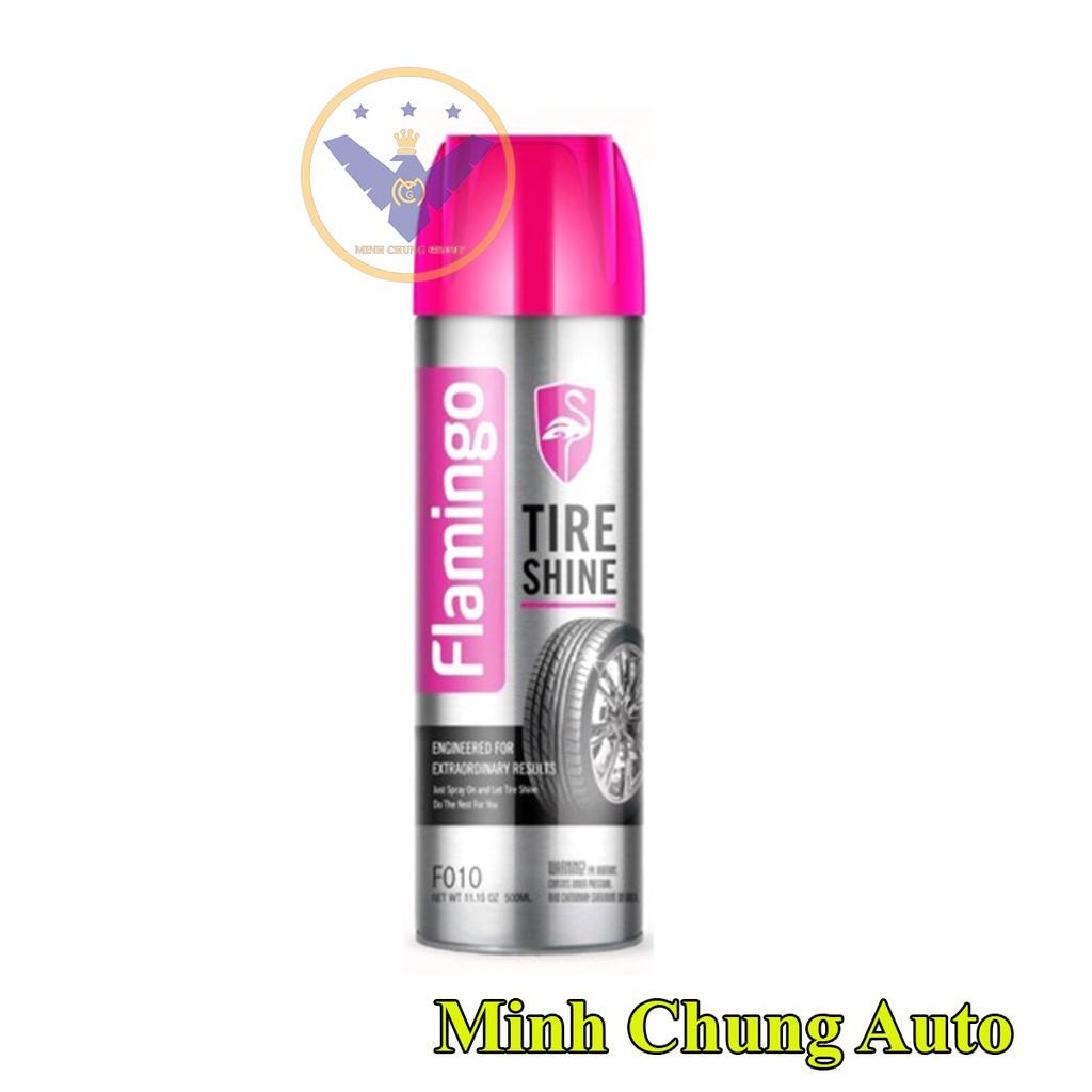 Bình xịt dưỡng bóng lốp xe ô tô, xe máy Flamingo Tire Shine