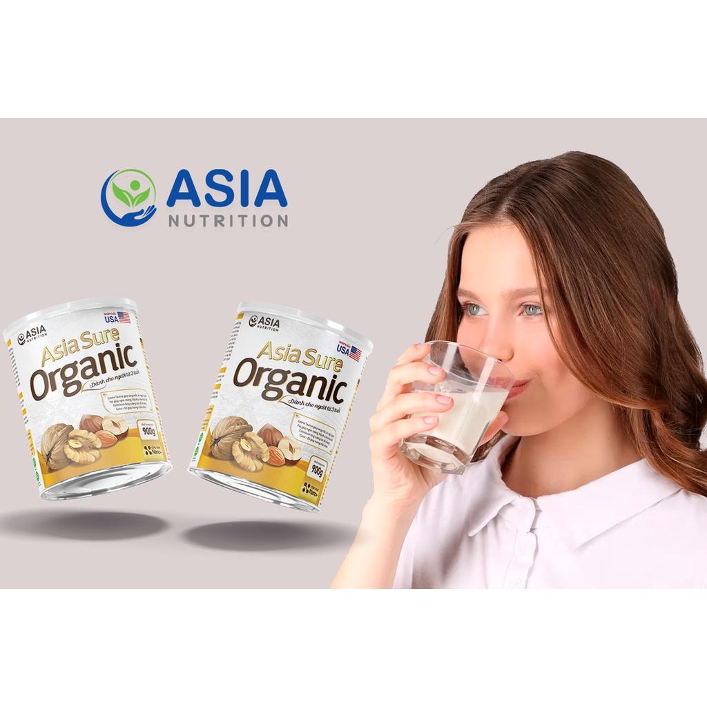 Sữa hạt cao cấp Asia Sure Organic 400g thương hiệu ASIA NUTRITION tác dụng phục hồi sức khỏe tăng sức đề kháng