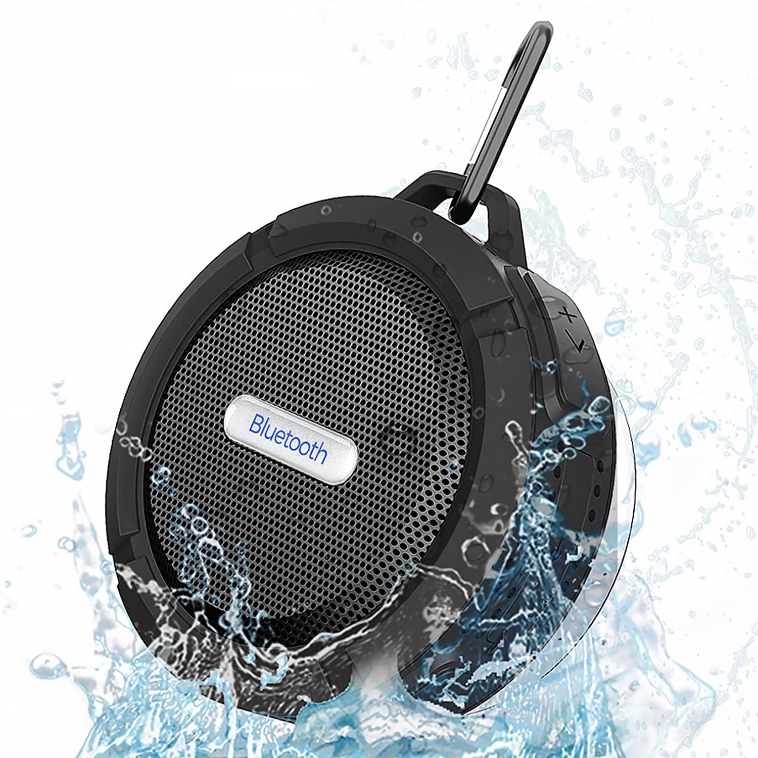 Loa bluetooth tắm chống thấm nước BT5.0 âm thanh không dây trong suốt với micro và cốc hút
