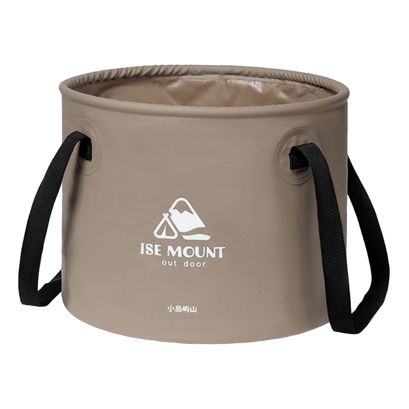 Round Collapsible Bucket 10L Water Container Durable Multifunction for Car Washing