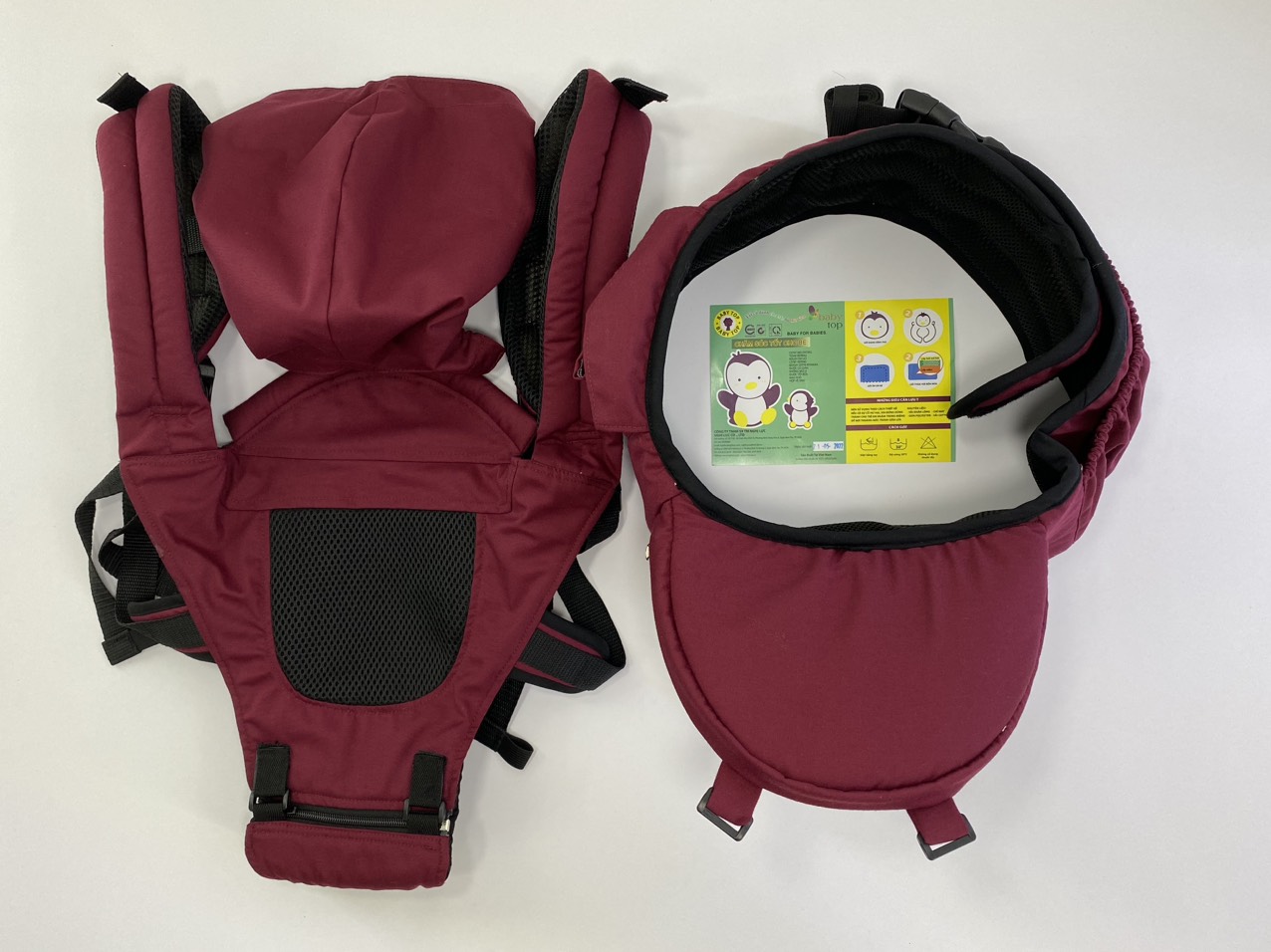 Địu bé kiểu ngồi đa năng BabyTop ( Màu và họa tiết ngẫu nhiên )
