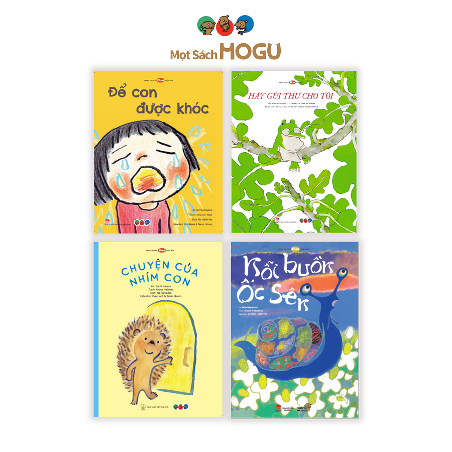 Truyện Ehon bé 3-4-5 tuổi - Bộ 4 cuốn Phát triển cảm xúc