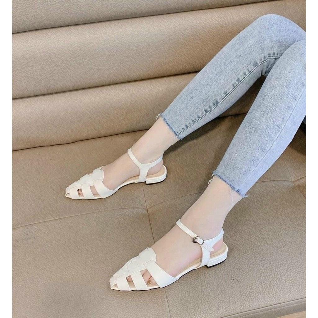 giày sandal nữ 3p đan hottren kiểu mới 2021