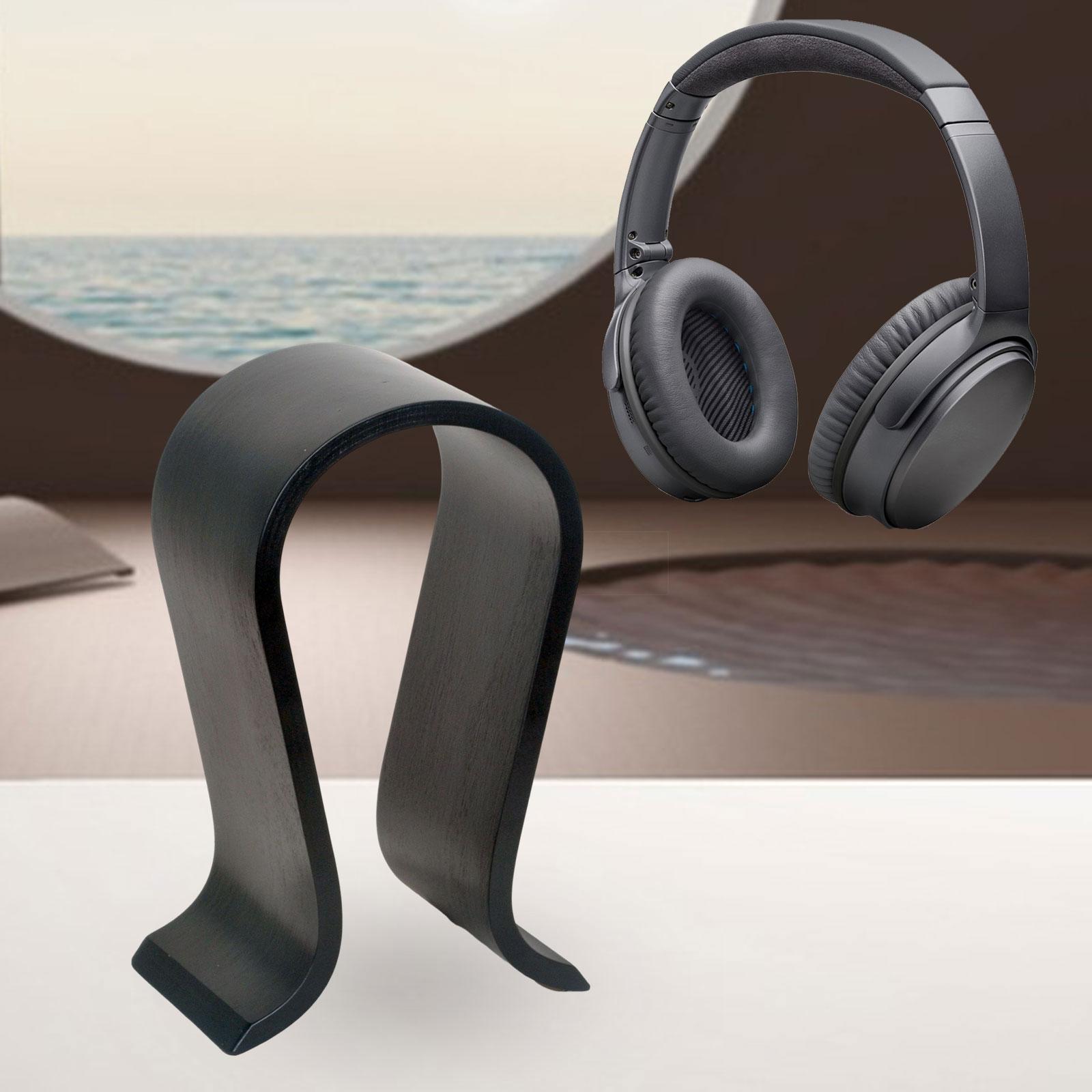 Universal Headset Stand Desktop Wooden Headphone Holder for Husband