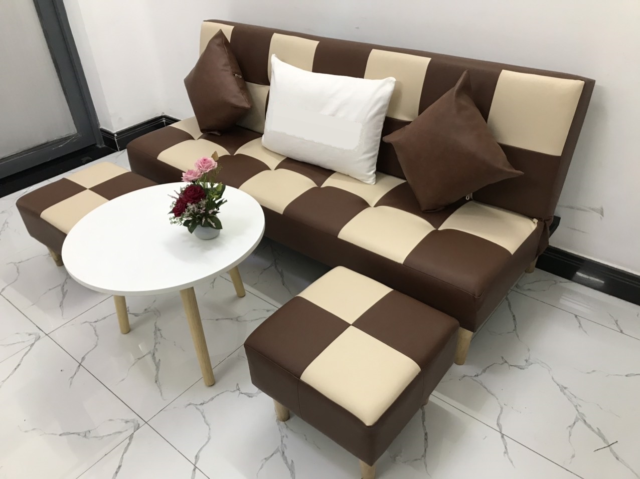 Bộ ghế sofa giường 1m7x90 sofa bed phòng khách linco19