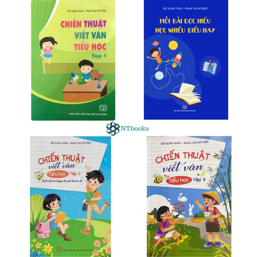 Combo 4 cuốn: Chiến thuật Viết Văn Tiểu Học + Mỗi Bài Đọc Hiểu Học Nhiều Điều Hay
