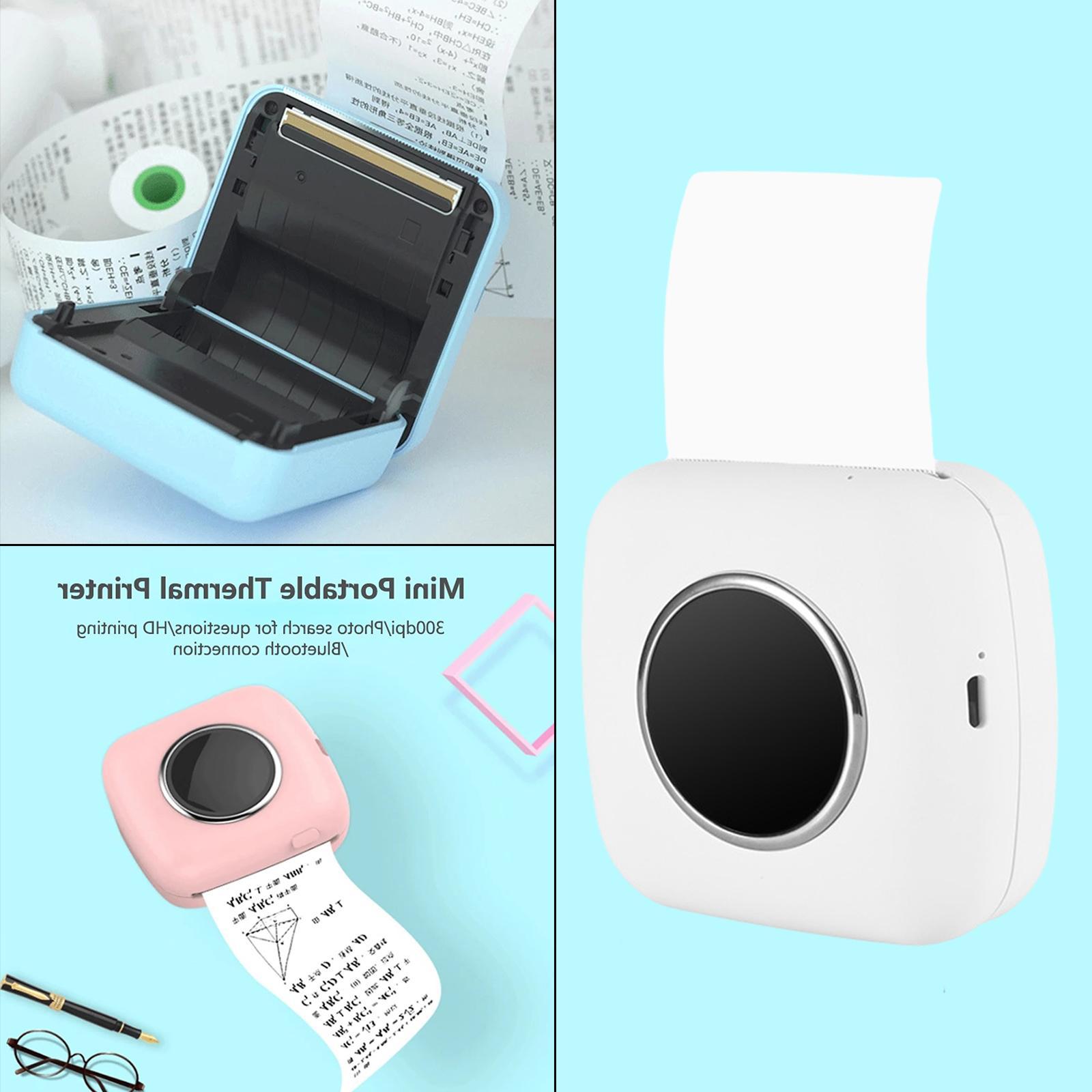 Bluetooth Pocket Thermal Printer  Photo Printer White