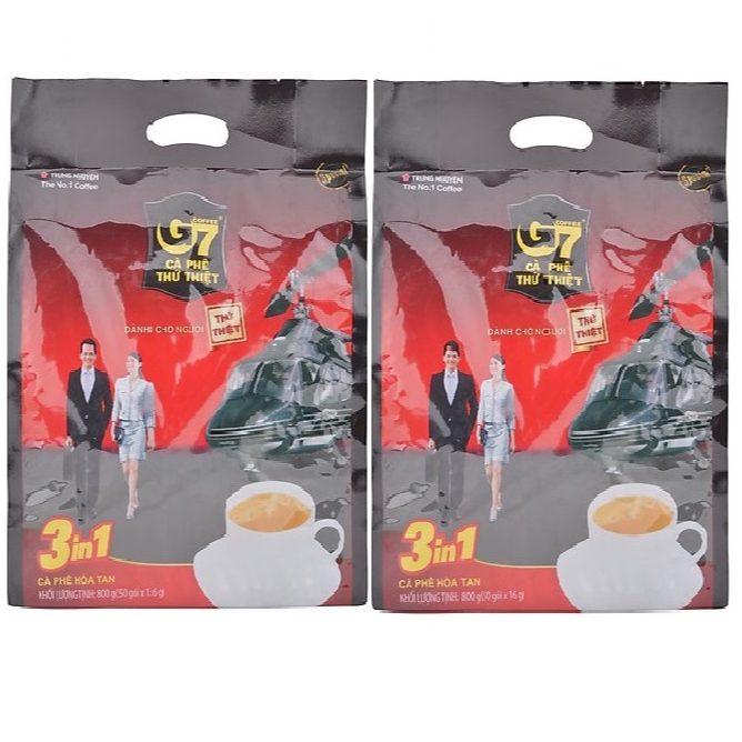 Combo 2 gói cafe sữa G7 3in1 Trung Nguyên ( 800g / gói )