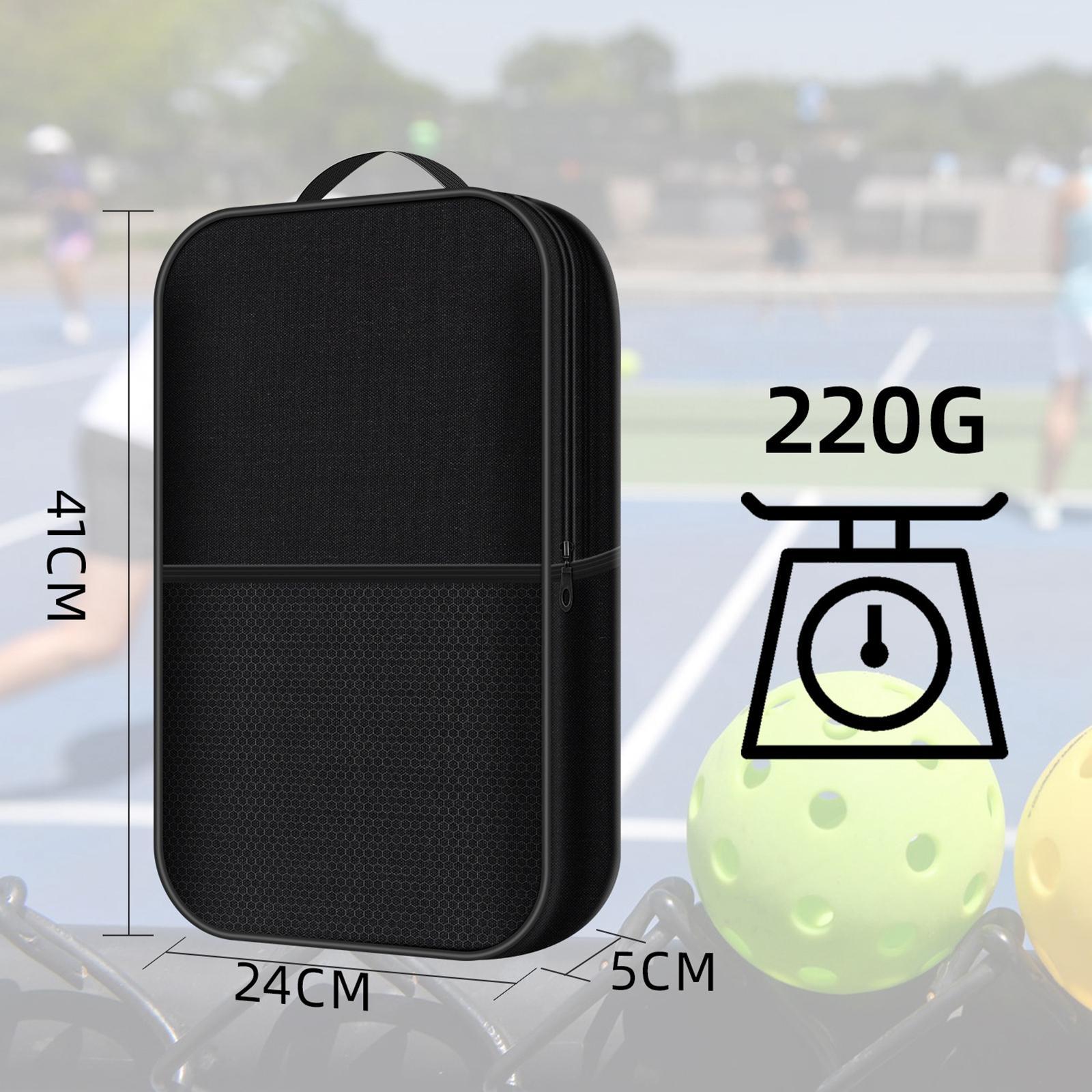 Pickleball Paddle Bag Storage Carrier, Portable Shock Resistant Pouch Pickleball Racket Covers Tote Bag for Indoor Outdoor Exercise Women Men