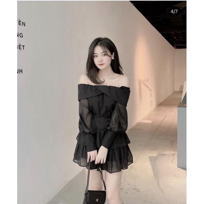 SET ÁO BẸT VAI+ CHÂN VÁY TẦNG