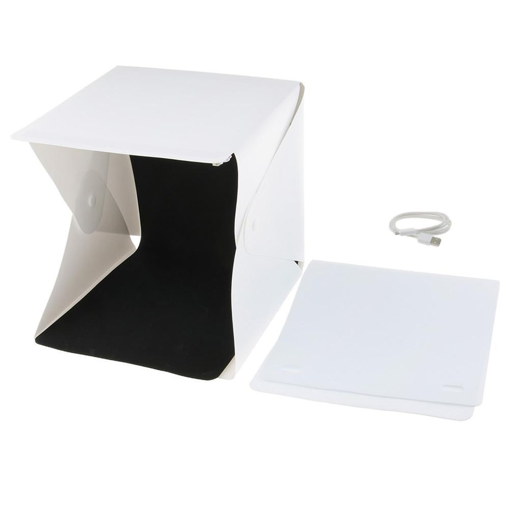 LED Light Room Photo Studio 8" 20cm Lighting Tent Kit Backdrop Cube Box -B
