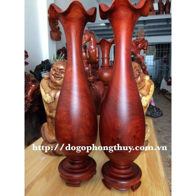 Lục bình gỗ phong thuỷ - Cặp Lục bình gỗ lim nguyên khối siêu đẹp cao40- 50cm siêu chất