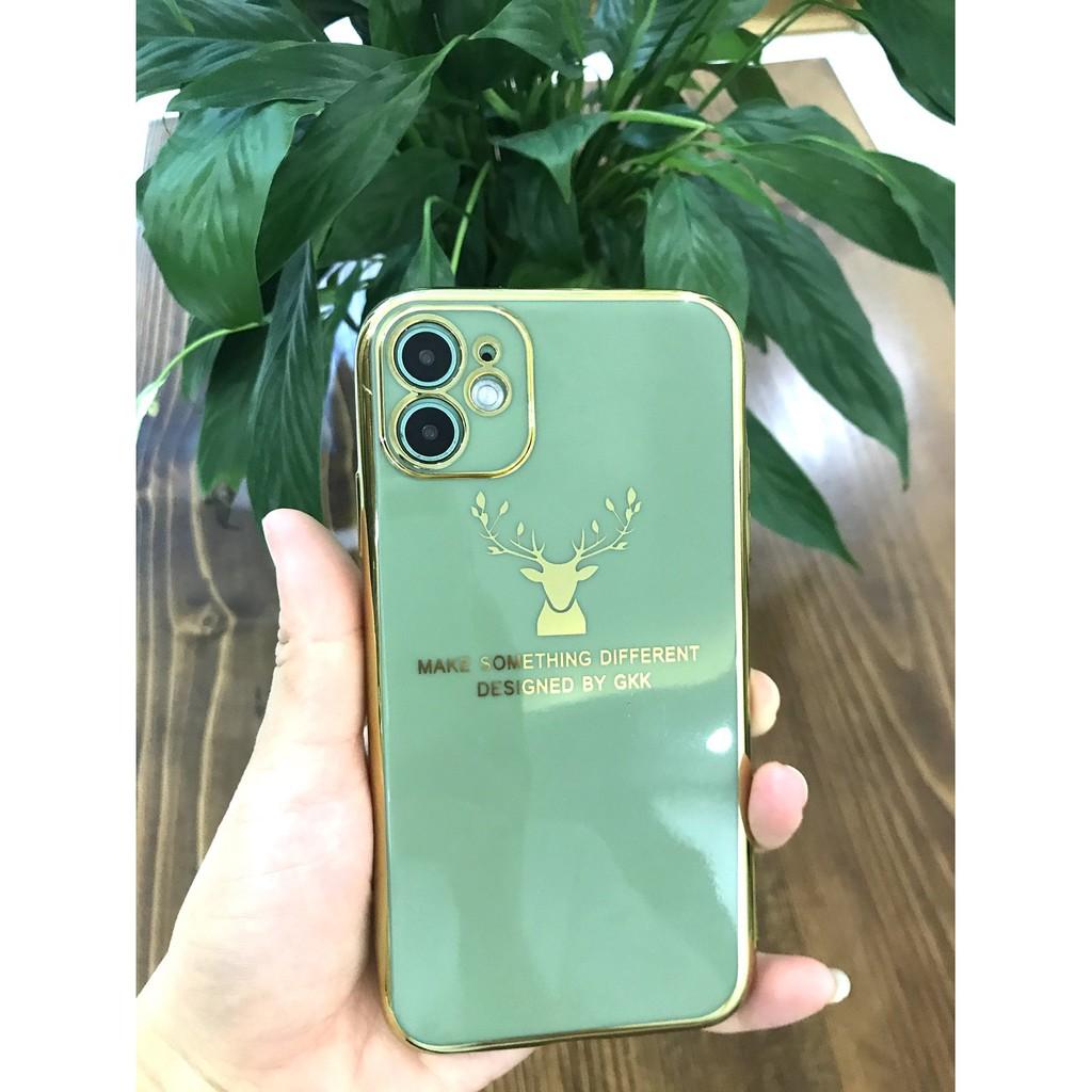 Ốp Dành Cho Iphone full case 6/6s/6-6s-plus/7/8/7plus/8plus/X/Xs/XSmax/11/11 Promax -viền MẠ VÀNG BẢO VỆ CAM