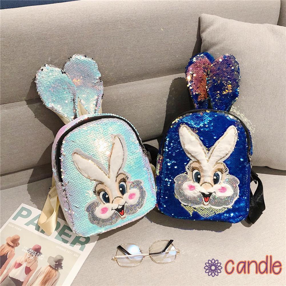 Ba Lô Tai Thỏ Lấp Lánh Đáng Yêu