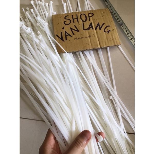 10 Sợi dây rút - dây thít trắng 40cm loại đẹp