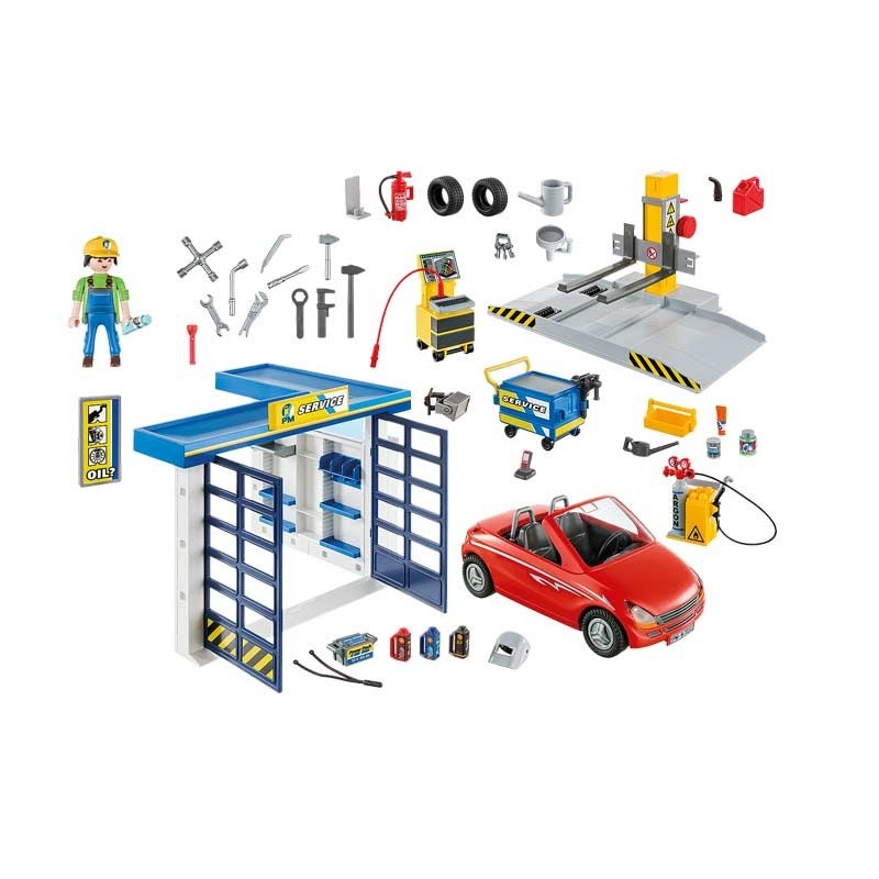 Đồ chơi nhập vai Playmobil Garage sửa chữa ô tô