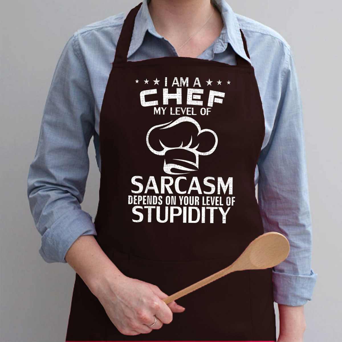Tạp Dề Làm Bếp In Hình I'm A Chef My Level Of Sarcasm Funny Cooking